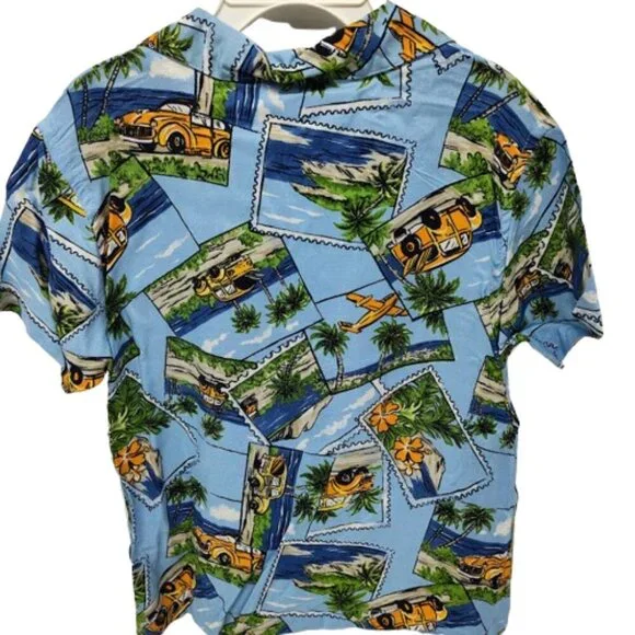 Just Friends Y2K Boy's Hawaiian VW Short Sleeve Shirt Size 3T NWT - Picture 3 of 9
